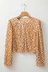 'Nora' Sequin Bomber Jacket - Celes Fashion